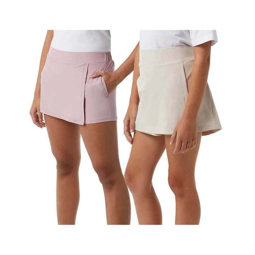 32 Degrees Skort 2-Pack Kids Girls Blue Black Large (14/16) New Wrap Front